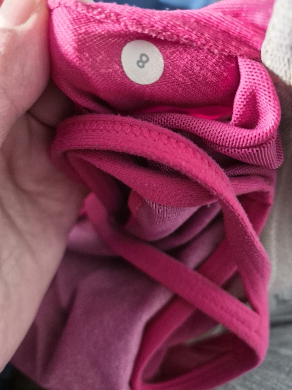 Lululemon Power Y Tank 8 Heathered Dark Berry Yoga Pilates Sporty Athleisure - Picture 8 of 8